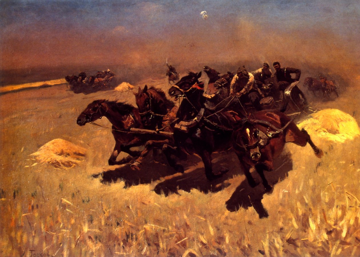 Rus araba yarışı by Mitrofan Borisovic Grekov