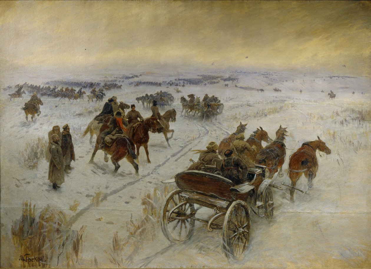 Yegorlykskaya Savaşı, 1928-1929 by Mitrofan Borisovich Grekov