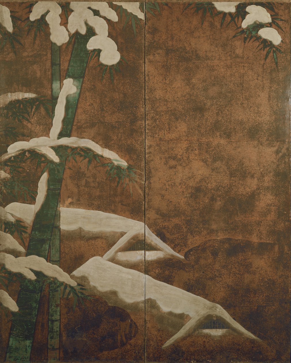 Bambu karda, c.1600 (kağıt üzerinde mürekkep, renk, altın ve gümüş) by Mitsuyoshi Tosa