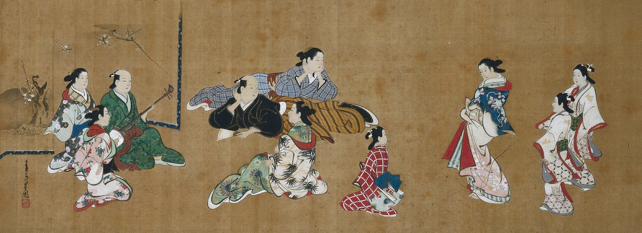 eğlence sahnesi by Miyagawa Chōshun
