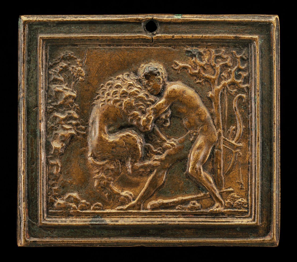 Herkül ve Nemean Aslanı, 15. yüzyılın sonları - 16. yüzyılın başlarında. by Moderno