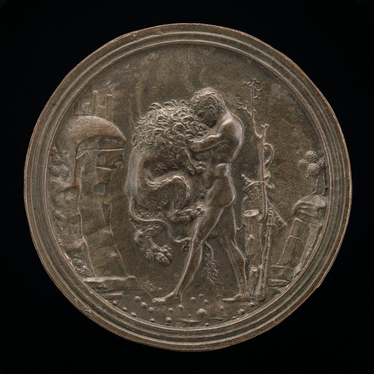 Herkül ve Nemean Aslanı, 15. yüzyılın sonları - 16. yüzyılın başlarında. by Moderno