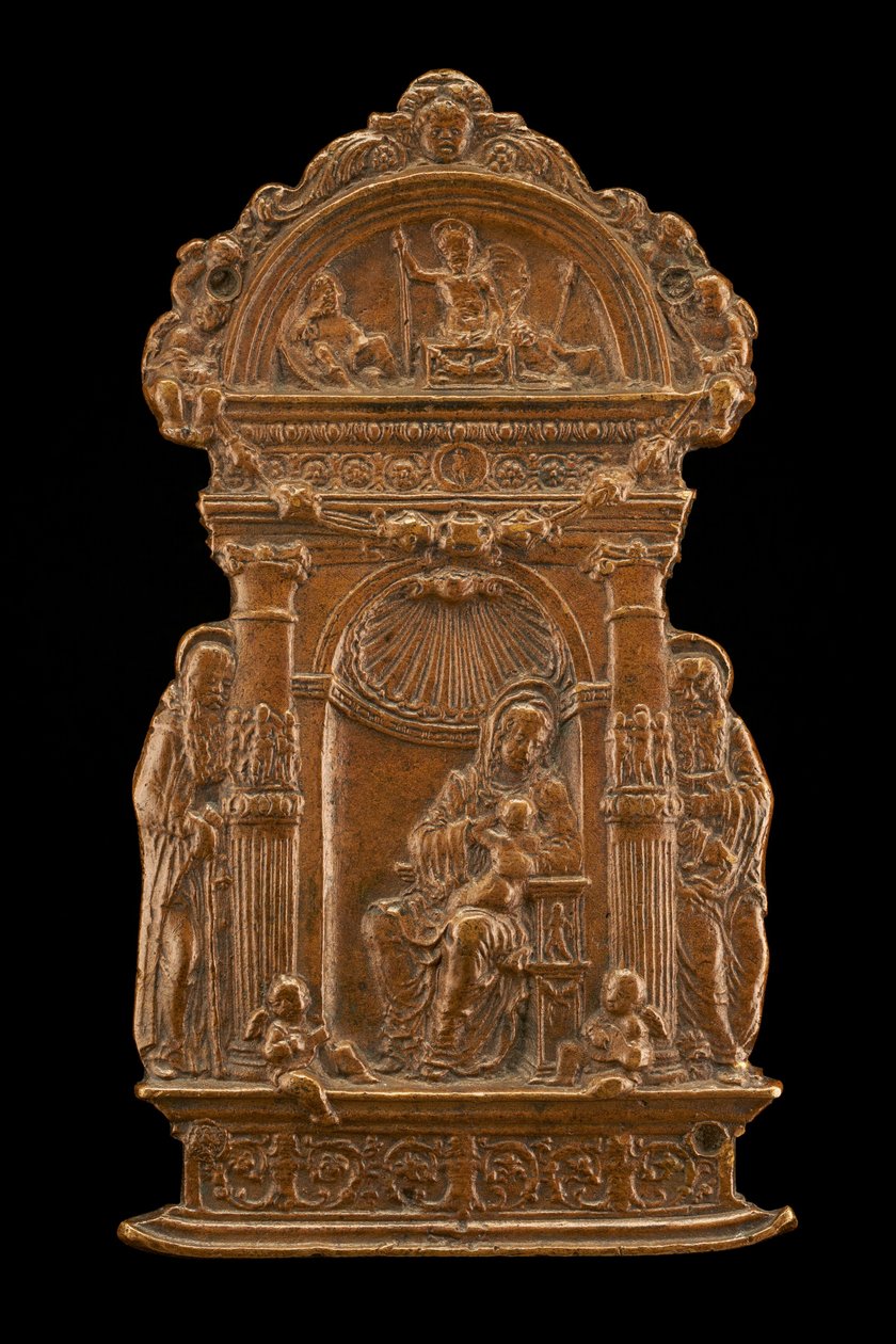 Madonna ve Azizlerle Çocuk, 15. yüzyılın sonu - 16. yüzyılın başı. by Moderno
