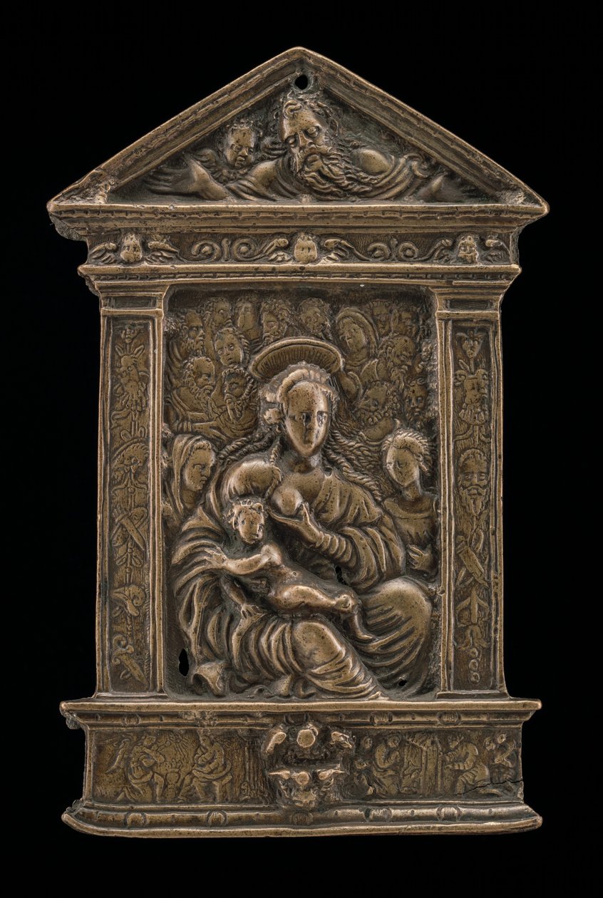 Madonna ve Azizlerle Çocuk, 15. yüzyılın sonu - 16. yüzyılın başı. by Moderno