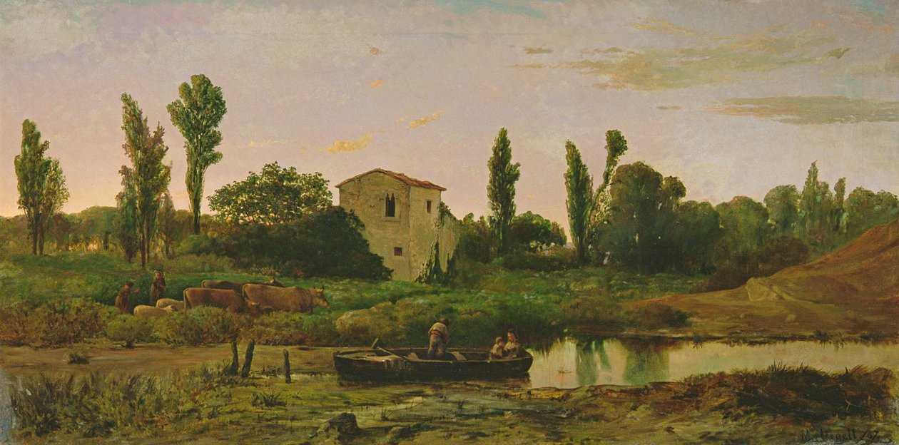 Tekneli Manzara, 1867 by Modest Urgell