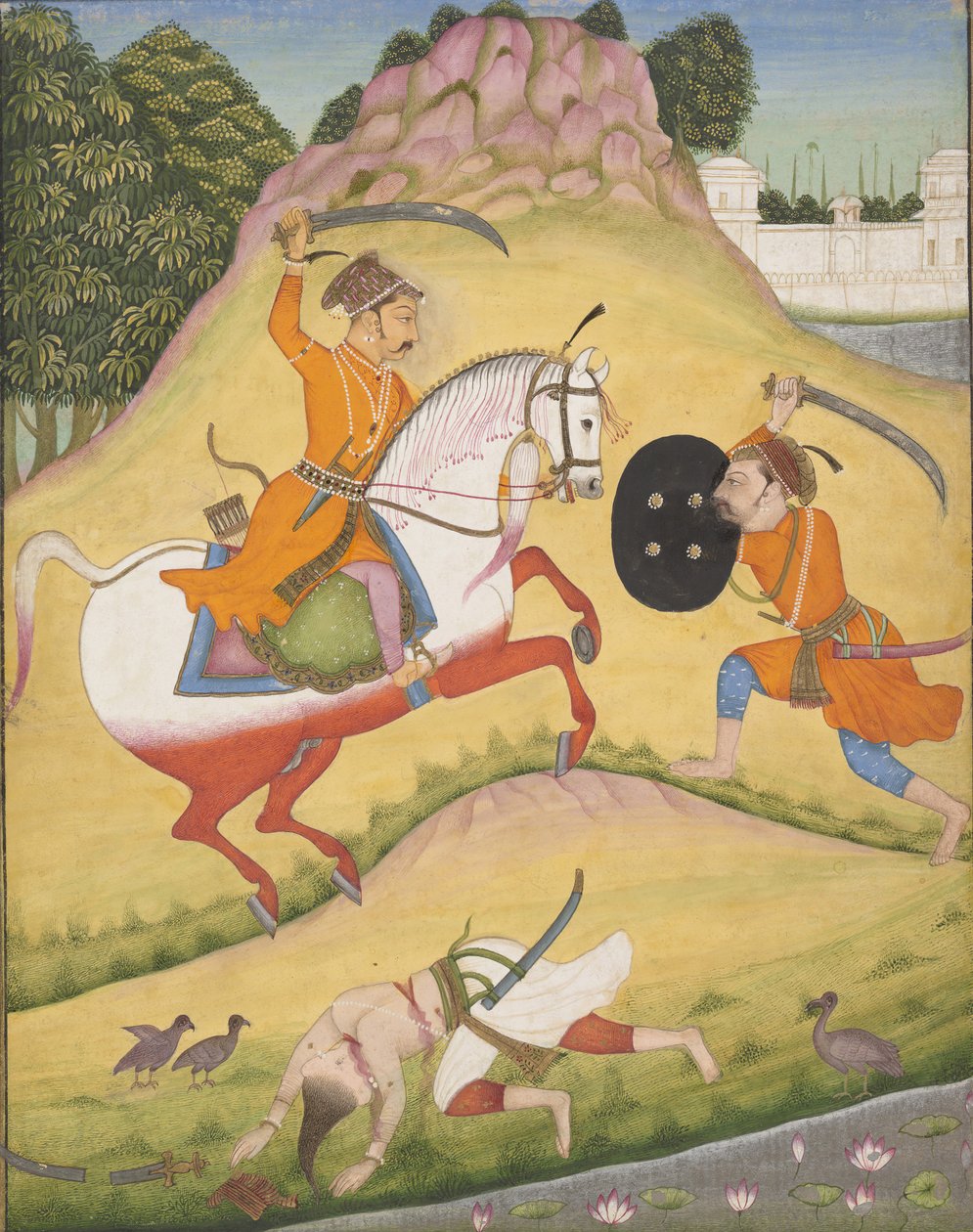 Nata Ragina: Bir ragamala serisinden Folio, Garland of Musical Modes, 1714. by Mohamed