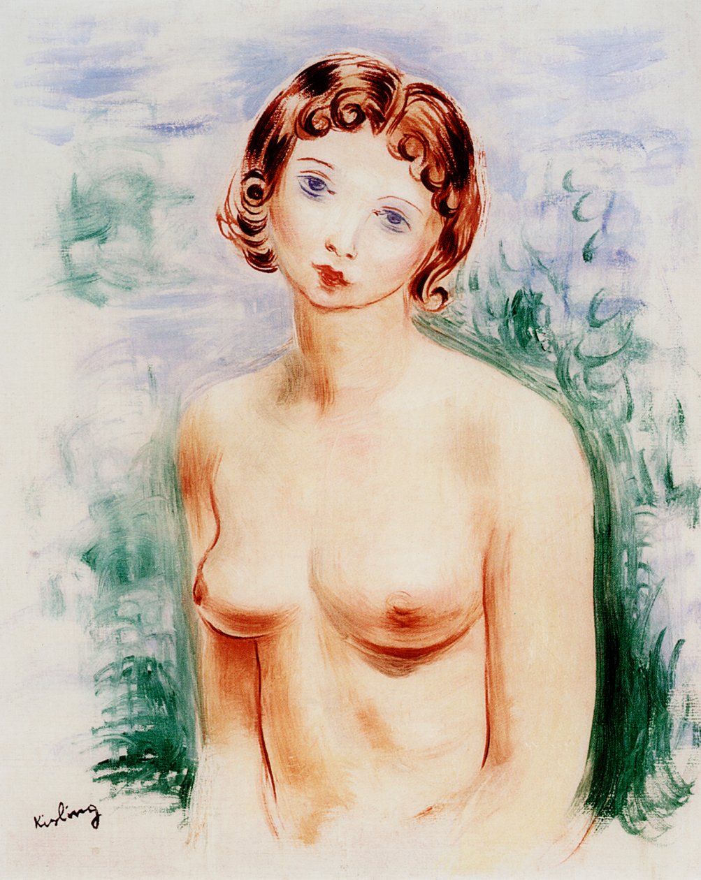 Kadın çıplak, 20. yüzyıl by Moise Kisling