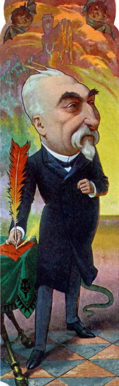 Emile Combes renkli lito karikatürü by Moloch