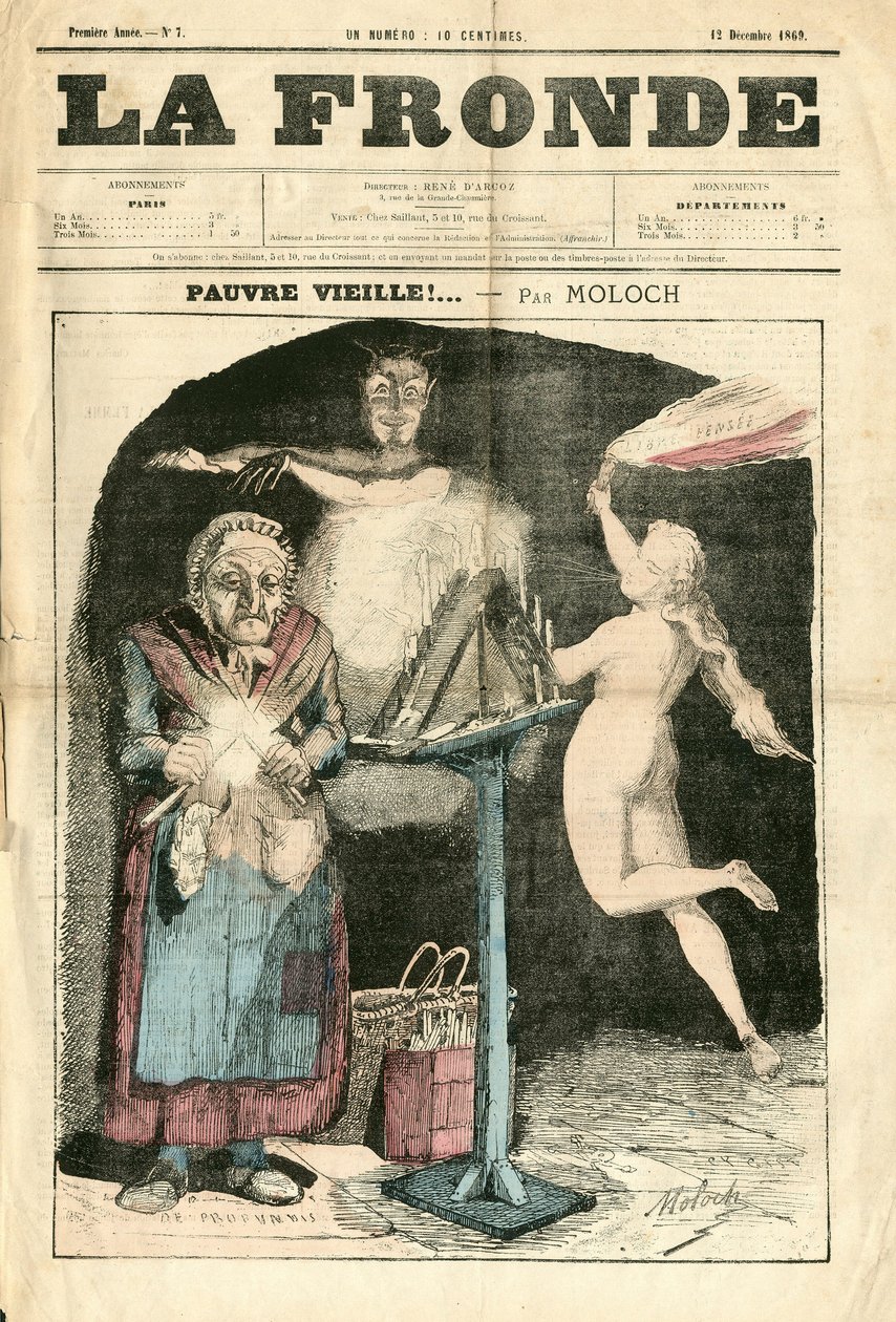 “La Fronde (1869-1870)” kapağı, 7 numara, Satirique en Couleurs by Moloch