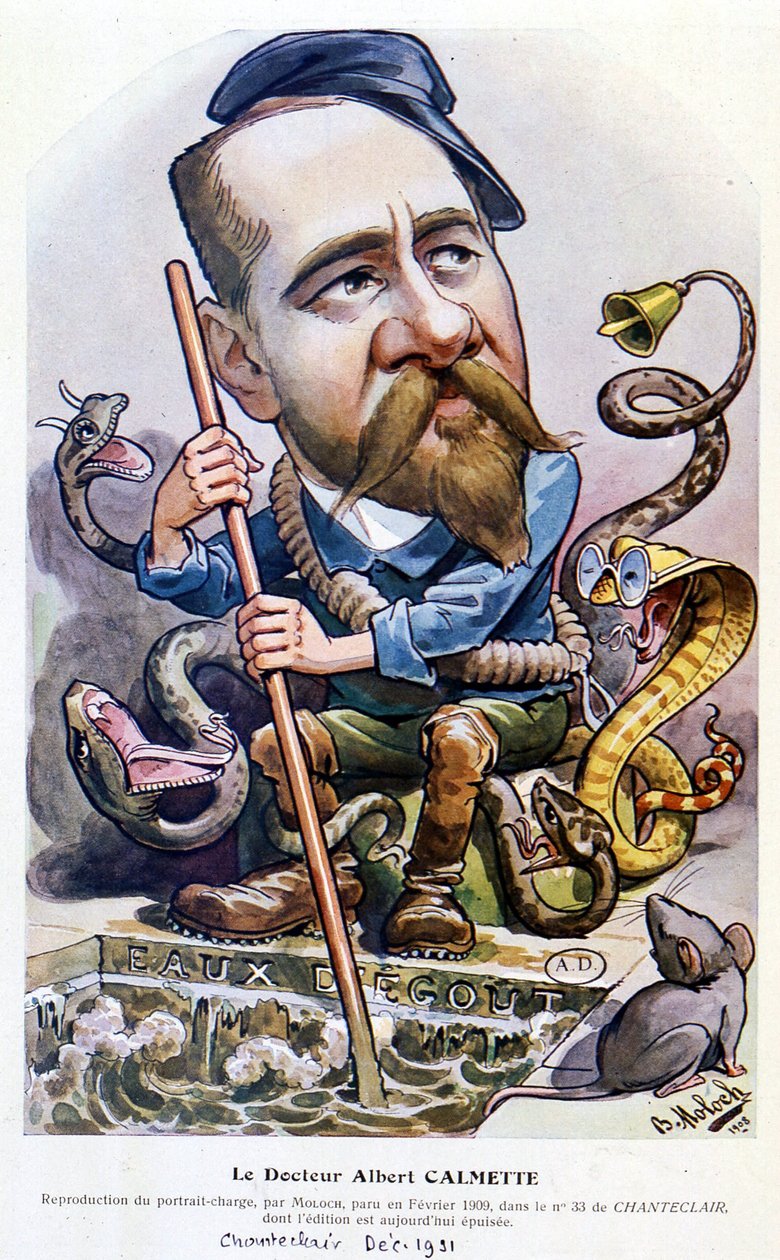 Calmette - Karikatür Moloch, “” Chanteclair”de, Şubat 1909 by Moloch