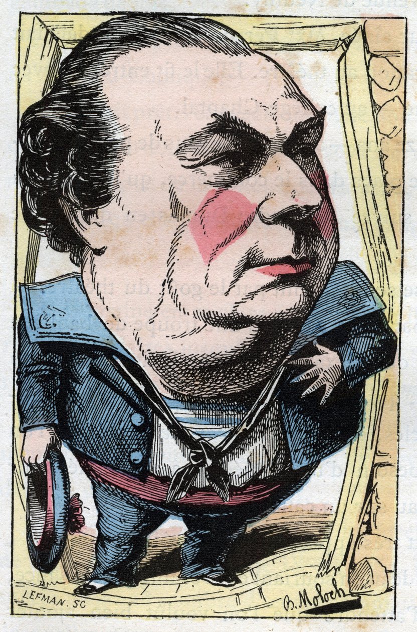 François Dumaine (1831-1893), Fransız komedyen portresi by Moloch