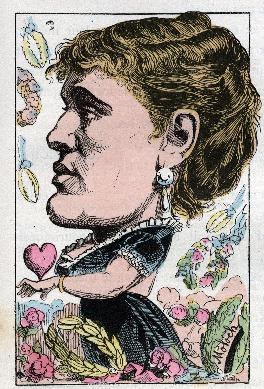 Gabrielle Maria Krauss Avusturyalı şarkıcı portresi (1842-1906) by Moloch