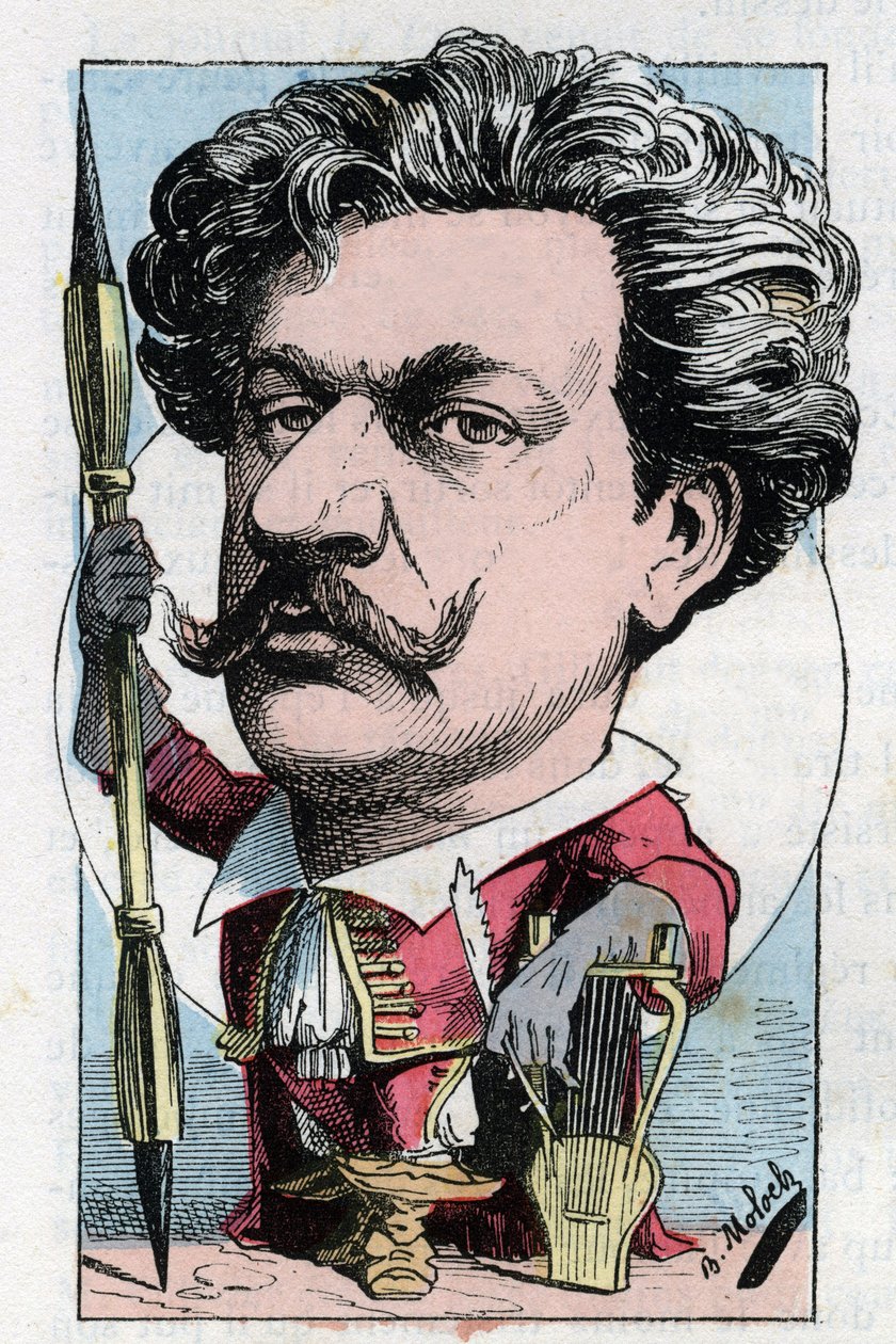 Louis Alexandre Gosset de Guines dit Andre Gill (1840 - 1885) Fransız şair ressam Touchatout