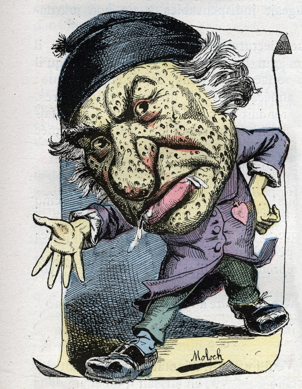 Louis Veuillot (1813-1883), Fransız gazeteci ve yazar portresi by Moloch