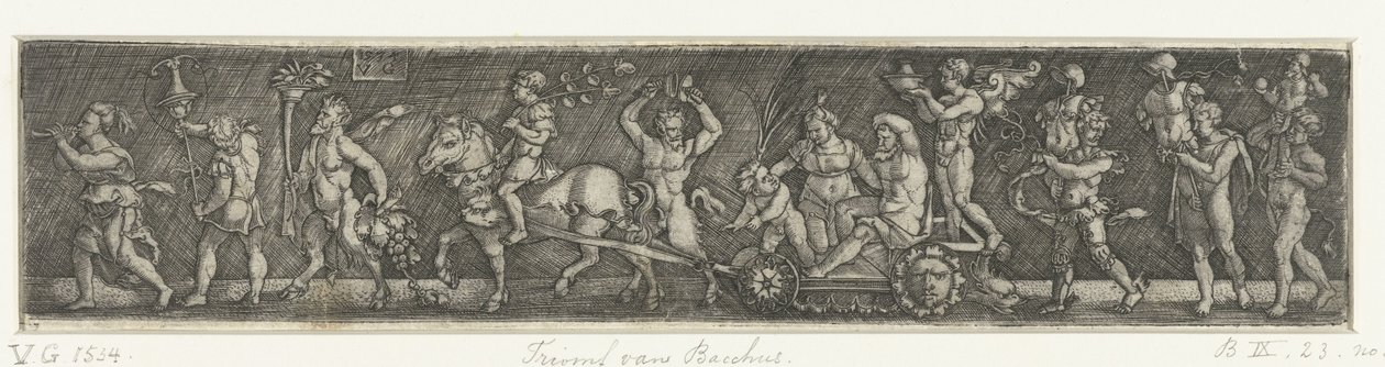 Triomf van Bacchus by Monogrammist VG