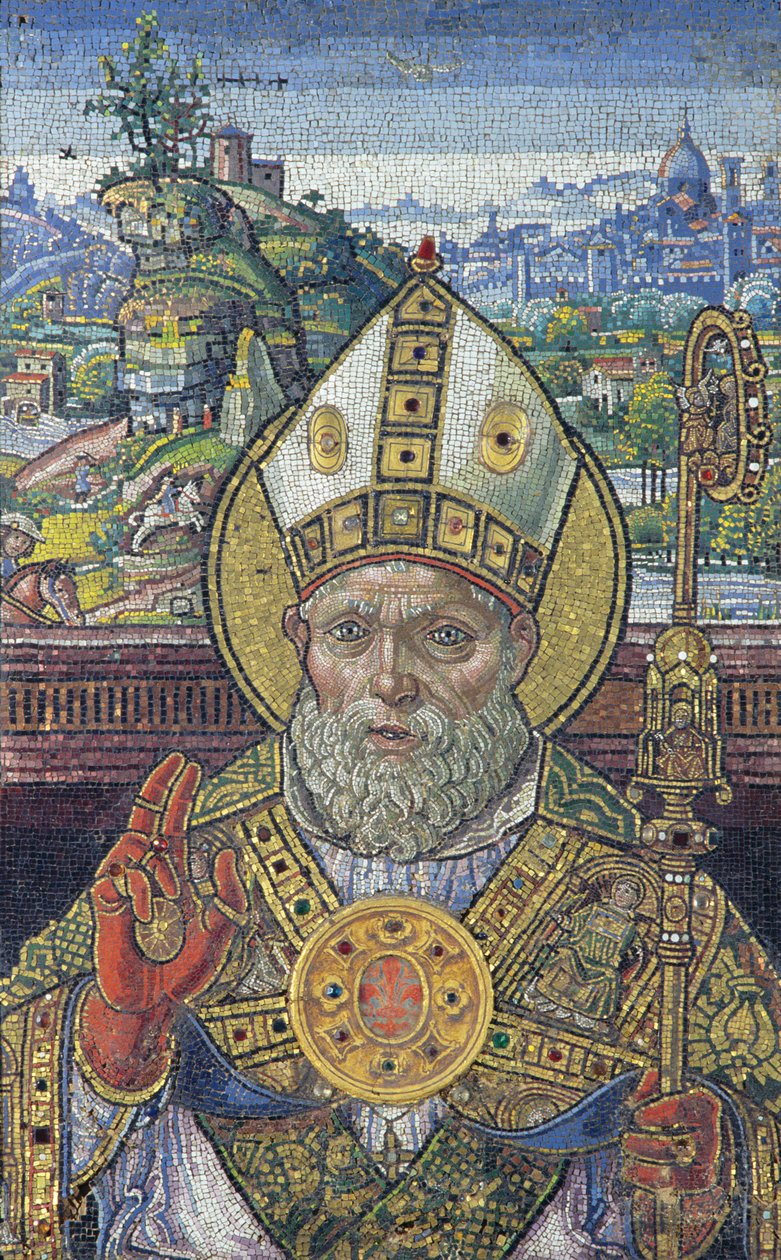 Aziz Zenobius Başkanı, 1505 (mozaik) by Monte di Giovanni del Fora