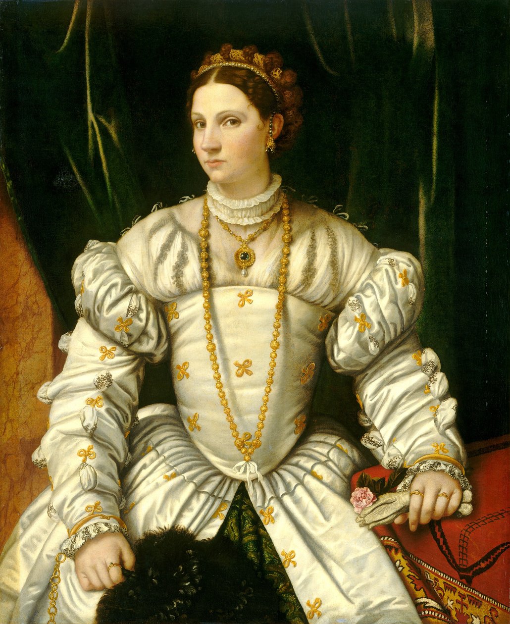 Beyazlı Bir Kadının Portresi, c. 1540. by Moretto da Brescia