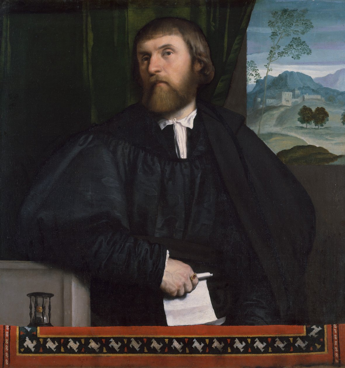Bir Adamın Portresi, ca. 1520-25. by Moretto da Brescia