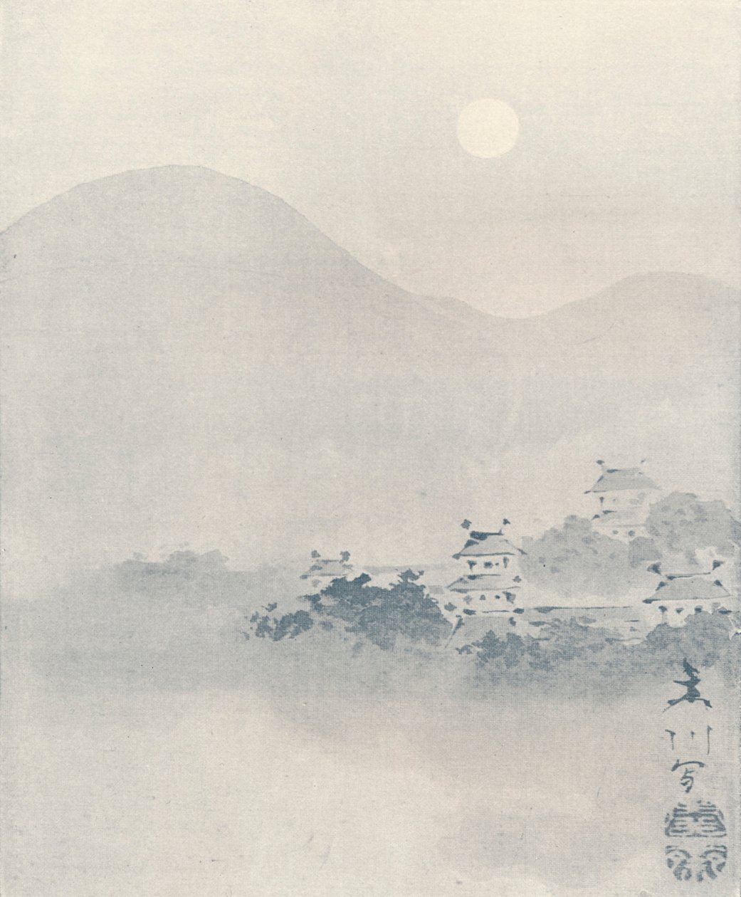 Vadide Akşam Sisi, c1801 by Mori Sosen