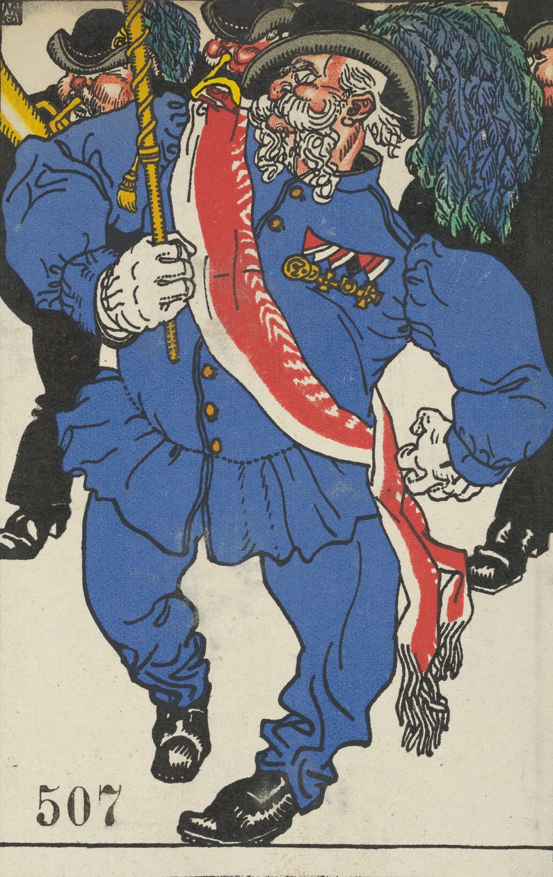 Fahnenweihe Renklerinin Kutsanması, 1911. by Moritz Jung