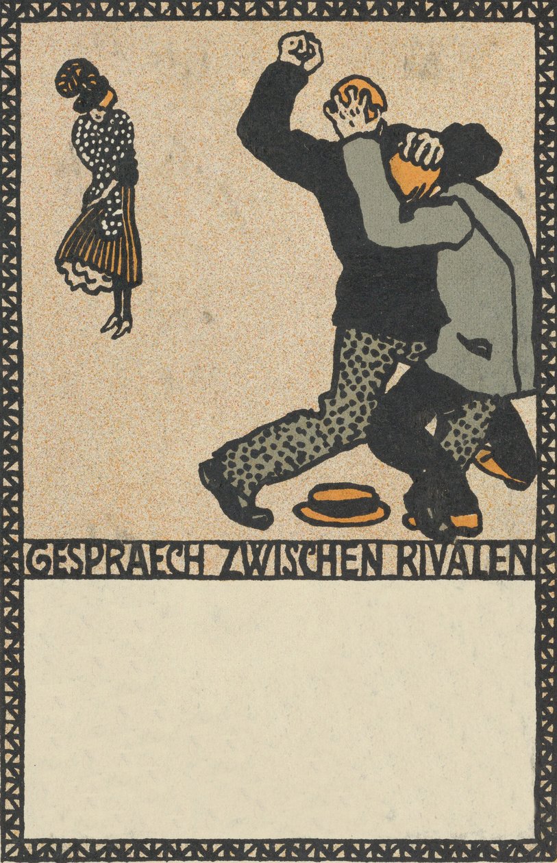 Rakipler Arasında Sohbet Rakipler Arasında Sohbet, 1907. by Moritz Jung