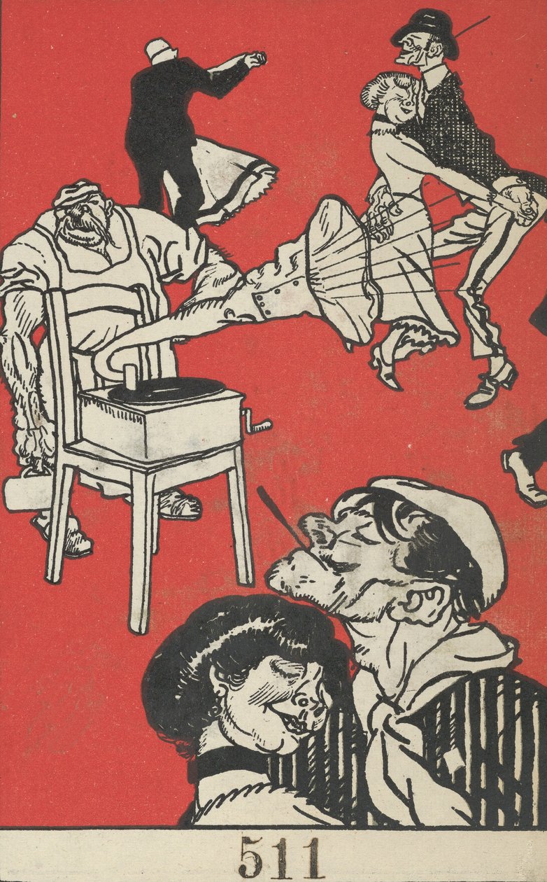 Dansçılar Apachentänze!, 1911. by Moritz Jung