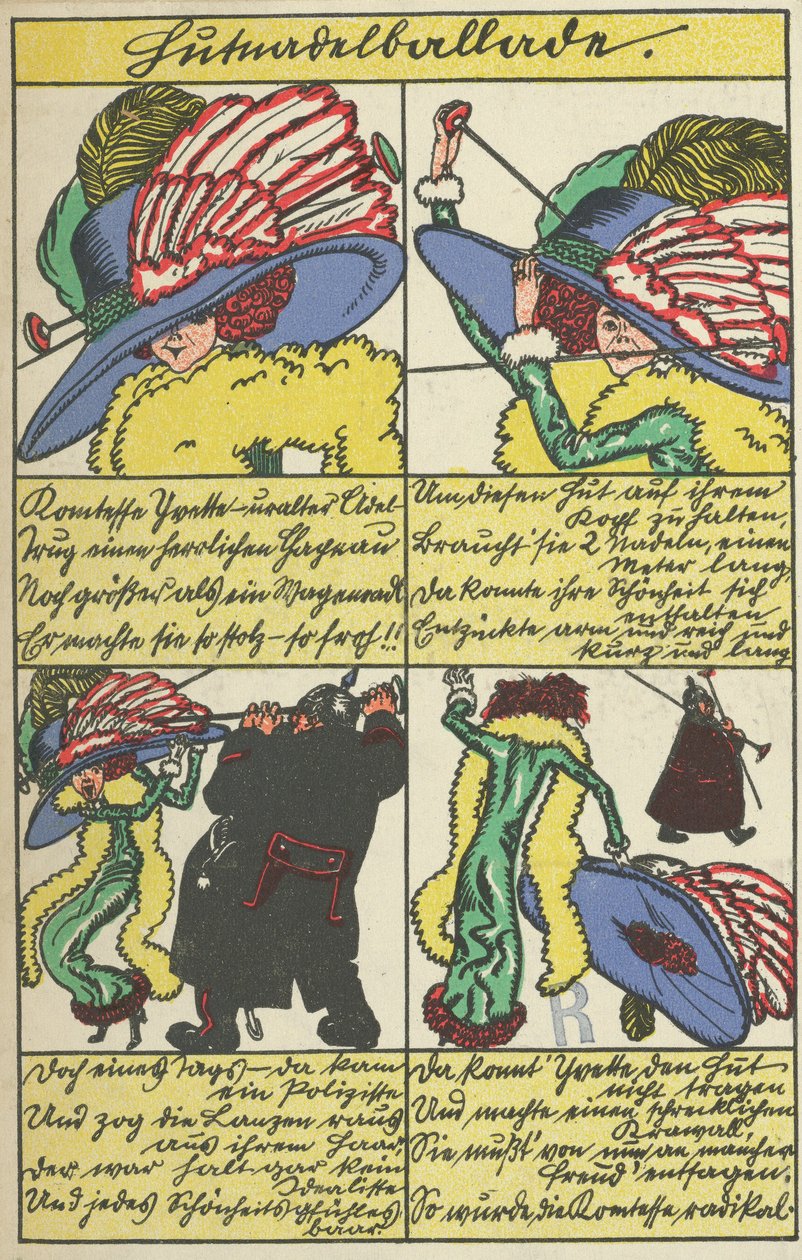 Hatpin Ballad Hutnadelballade, 1911. by Moritz Jung