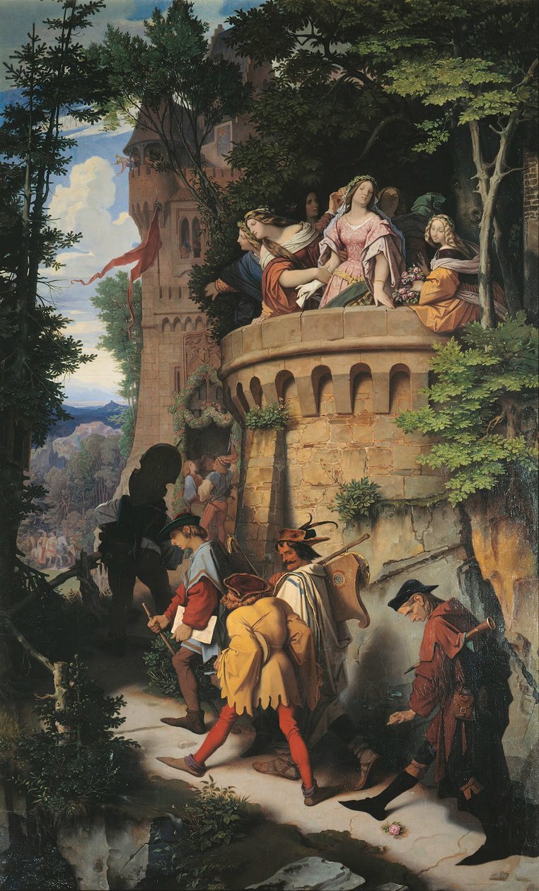 Gül veya Sanatçının Yolculuğu, 1847 by Moritz Ludwig von Schwind