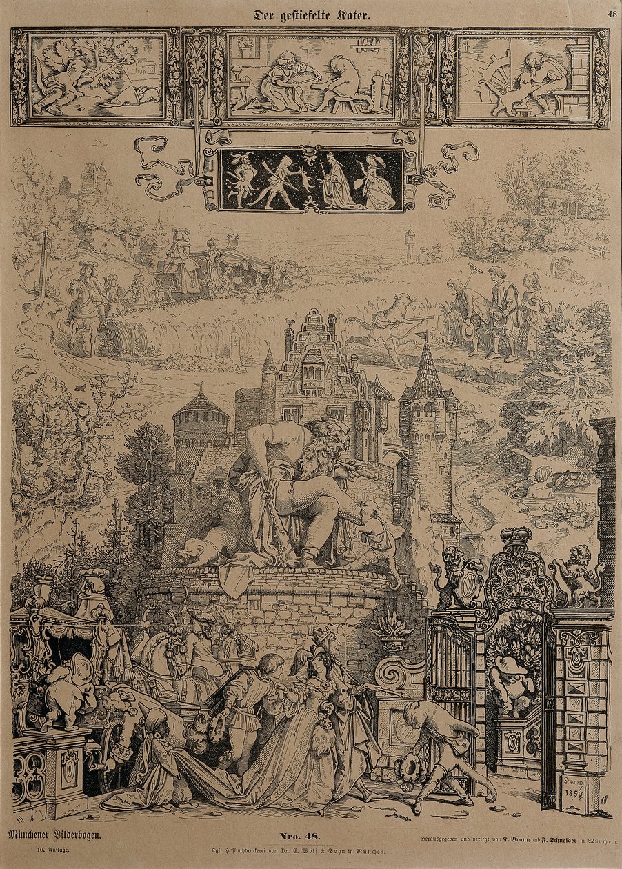 Çizmeli Kedi by Moritz Ludwig von Schwind