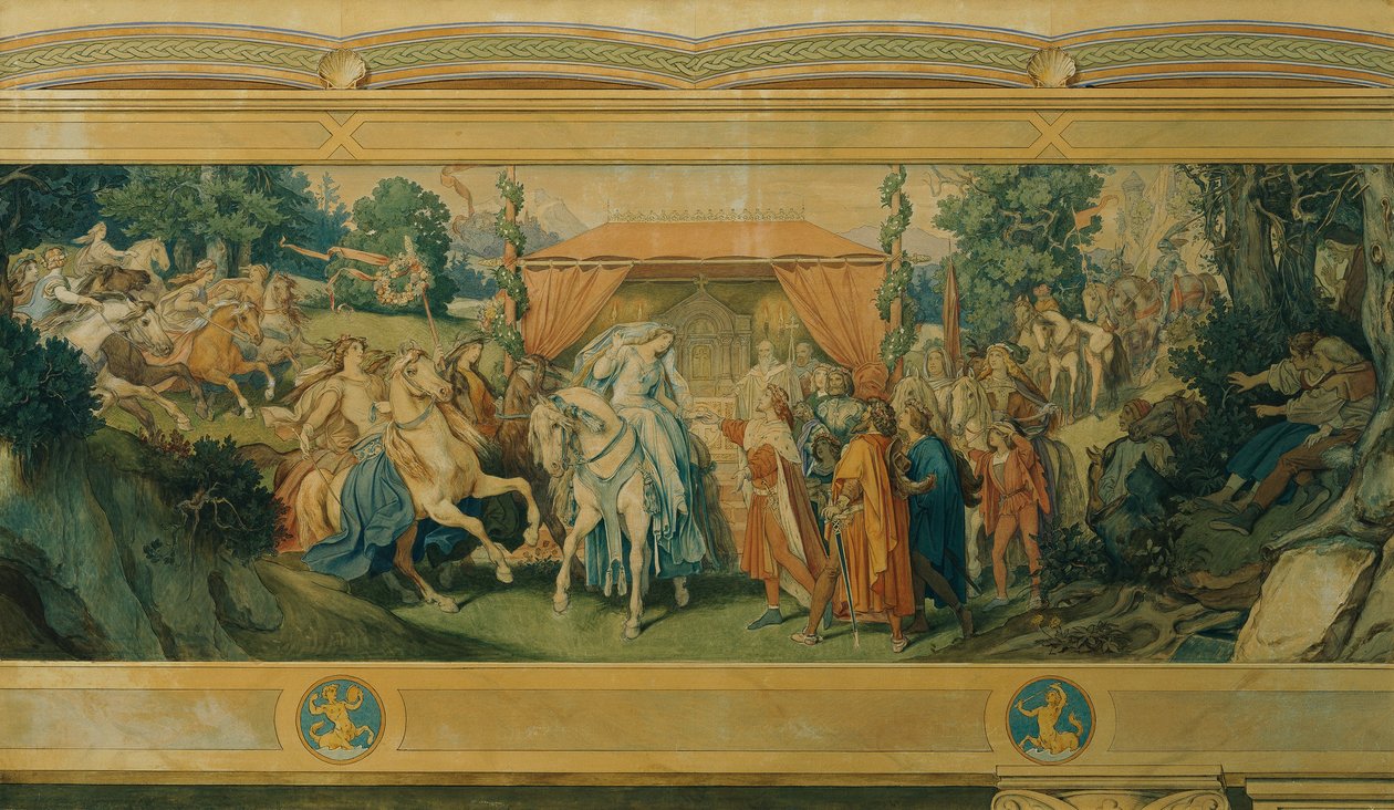 Güzel Melusine: III. Gelin by Moritz Ludwig von Schwind