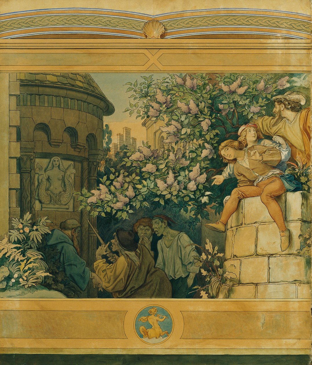 Güzel Melusine: VI. Kötü Diller by Moritz Ludwig von Schwind