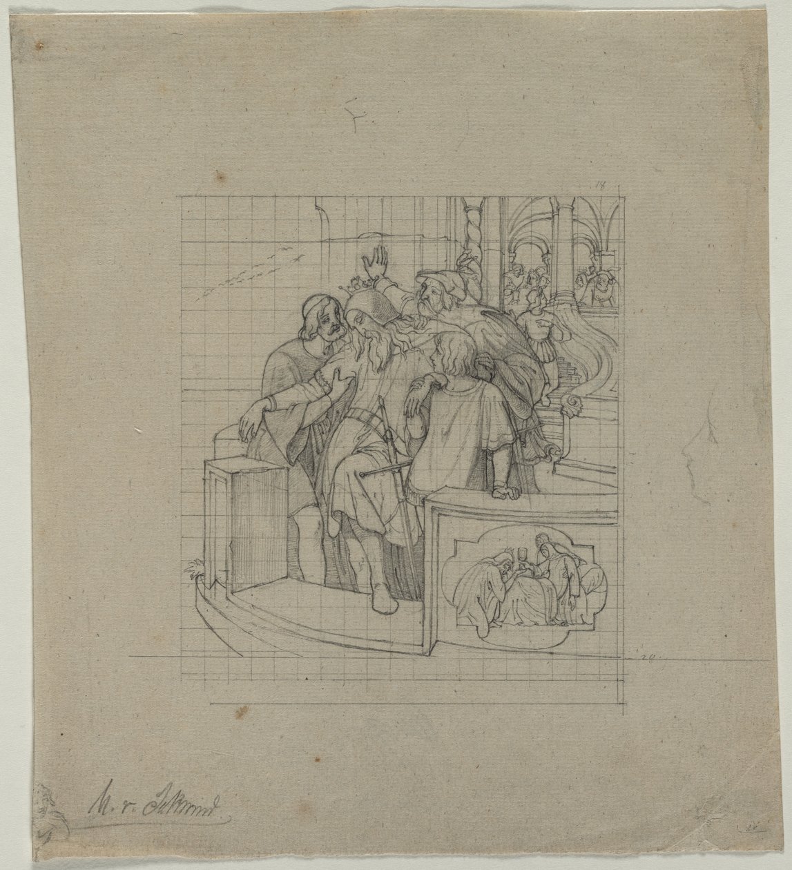 Thule Kralı, 1800'lerin ikinci veya üçüncü çeyreği. by Moritz Ludwig von Schwind