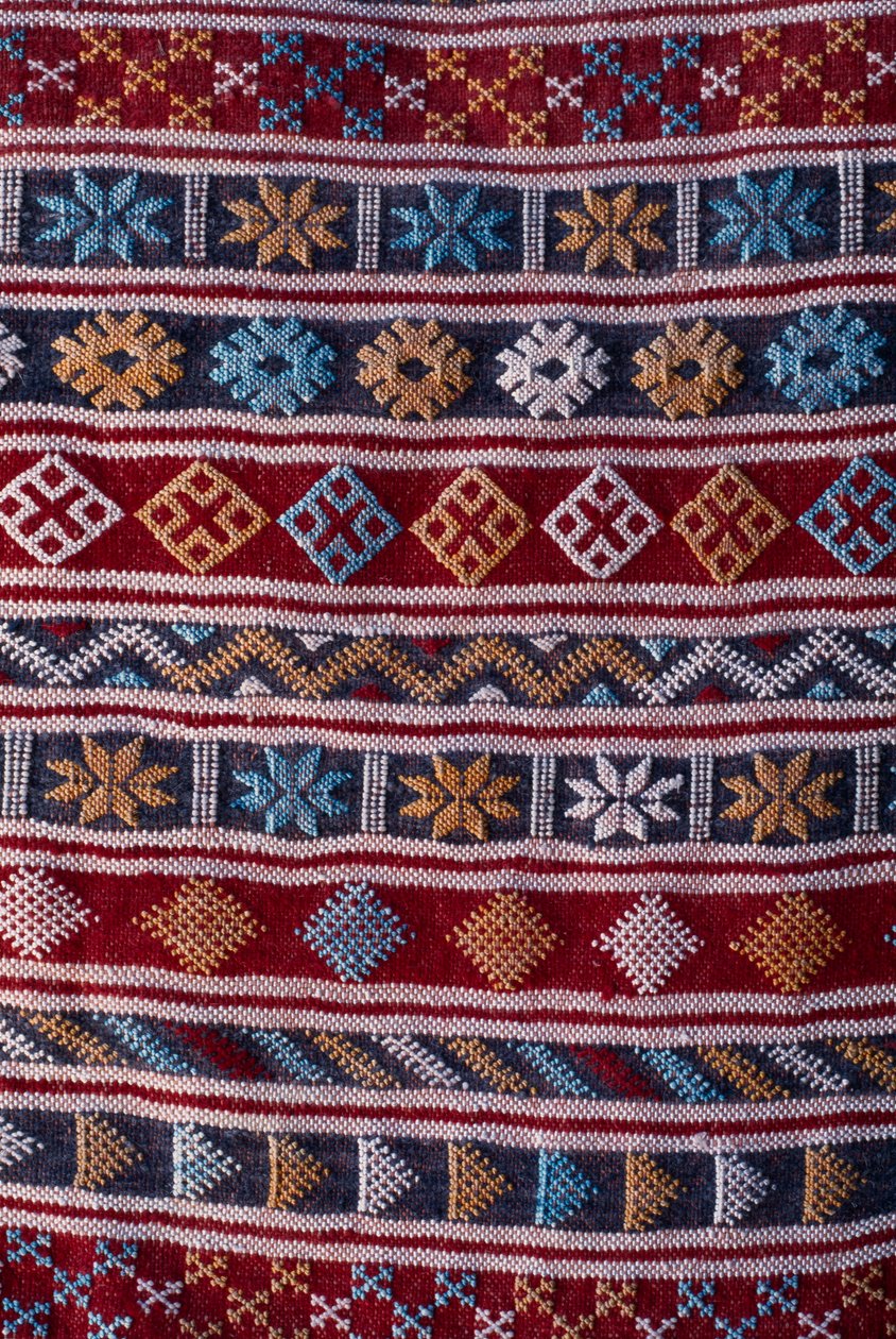 Halı, detay (yün) by Moroccan School
