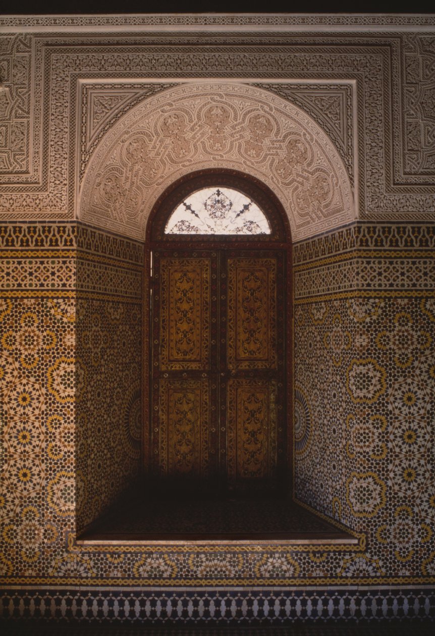 Thamiel glaoui Kasbah, pencere (seramik) by Moroccan School