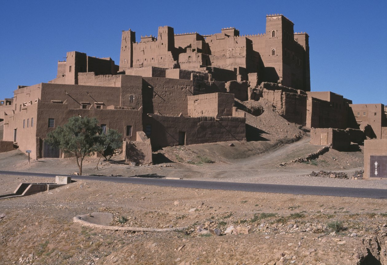 Bir ksar manzarası, Draa vadisi by Moroccan School