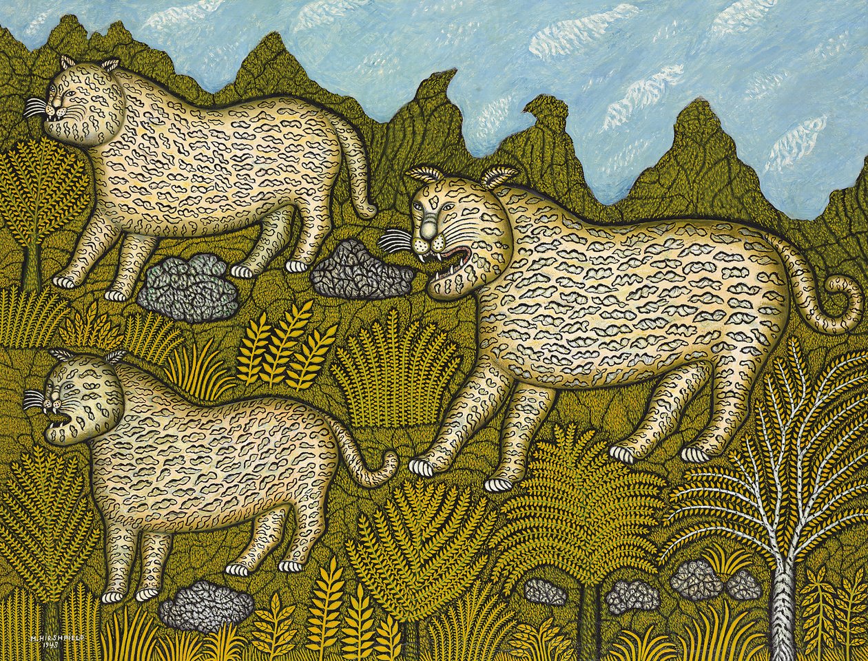 leopar ailesi by Morris Hirshfield