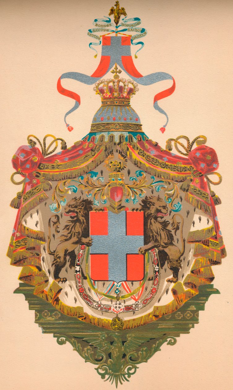 İtalya Krallığı arması, c1933 by Morris and Co Ltd Whitehead