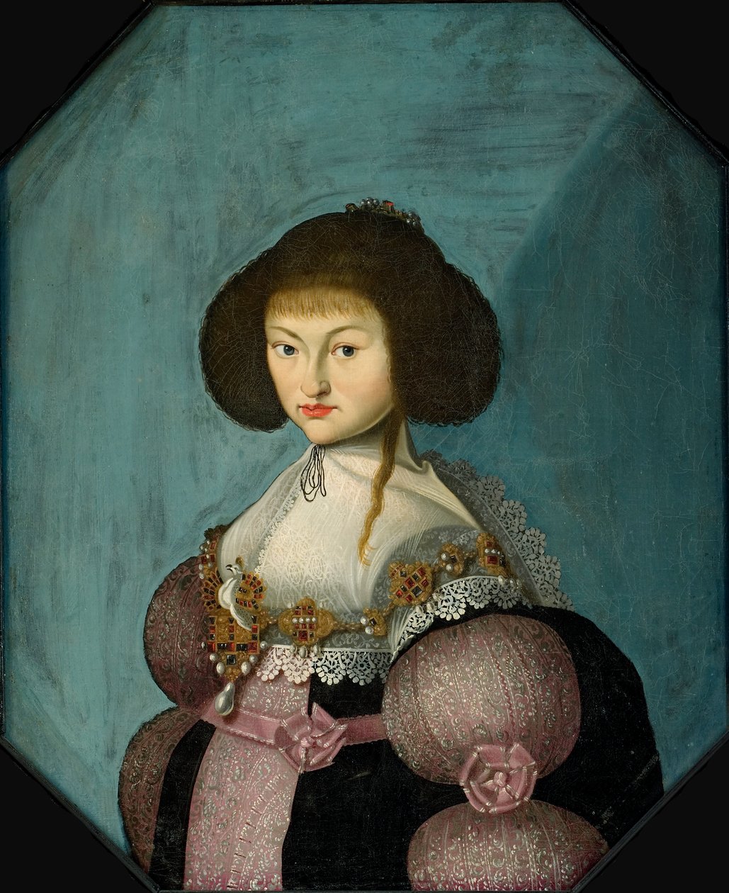 Saksonya Prensesi Magdalene Sibylle 1617-1668, Düşesi..., 1635 ve 1660 yılları arasında. by Morten Steenwinkel