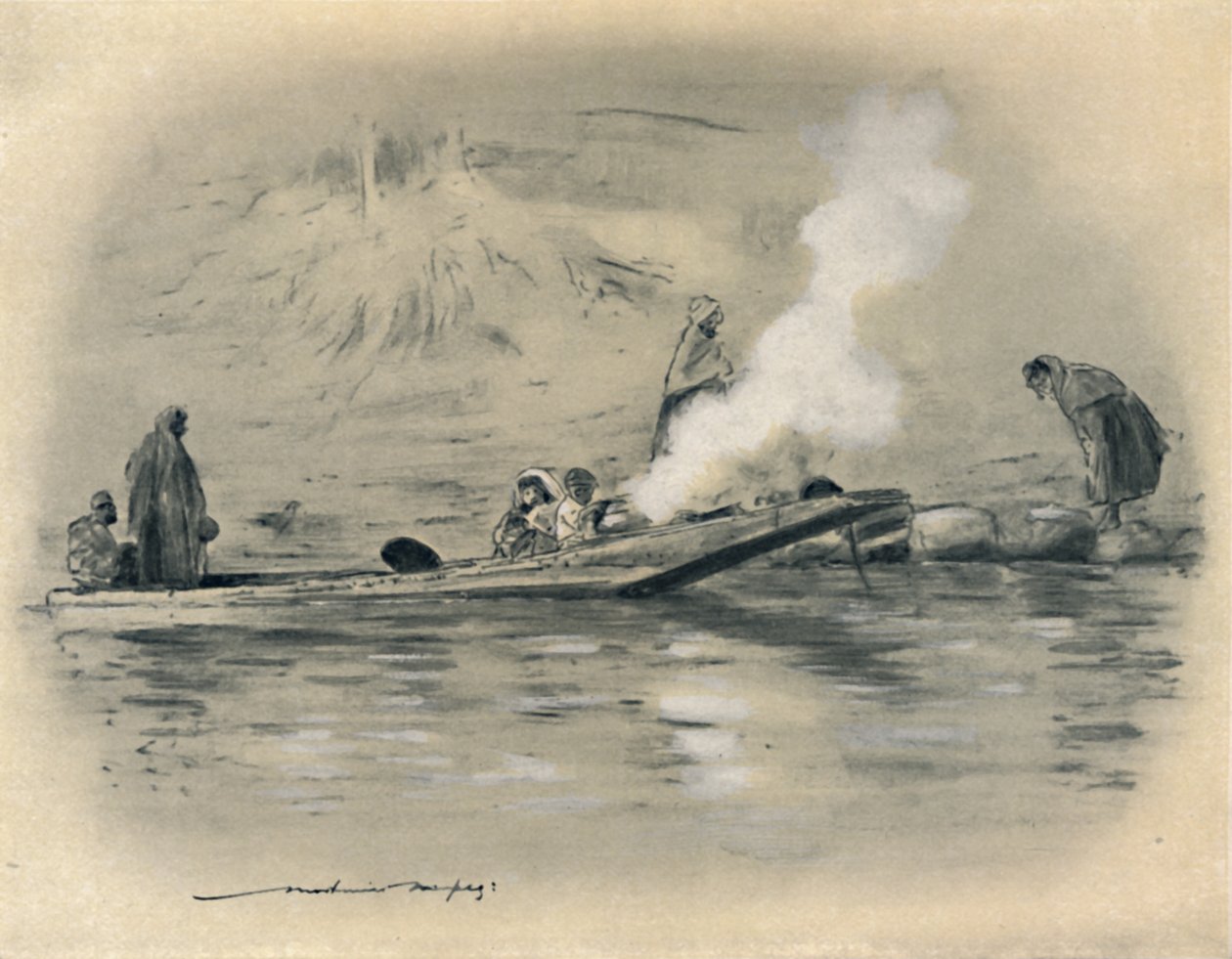 Göçebe Kabile Ailesi, 1903 by Mortimer L Menpes