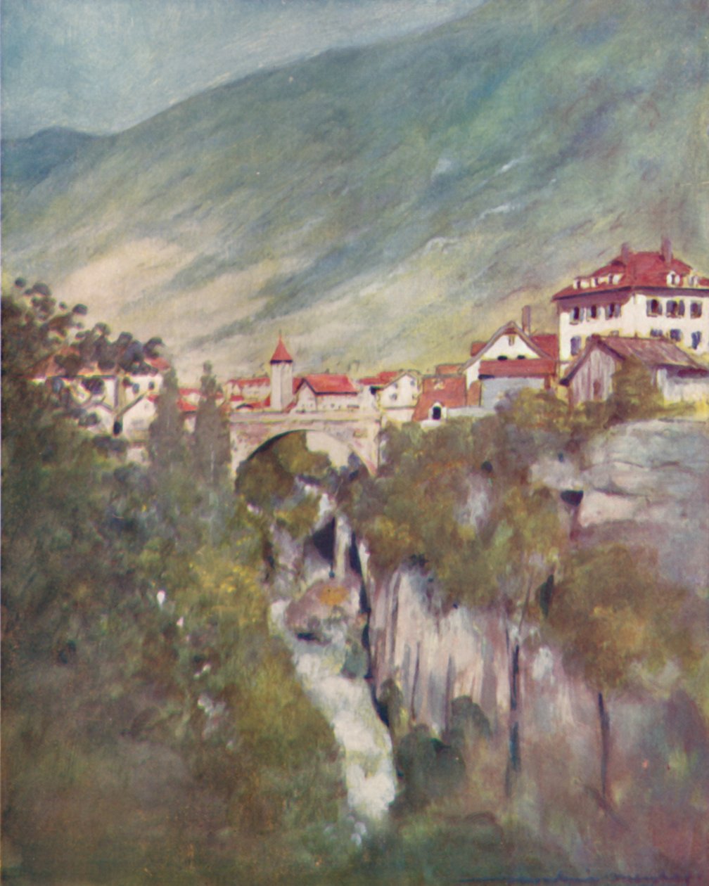 Goeschenen, 1903 by Mortimer L Menpes
