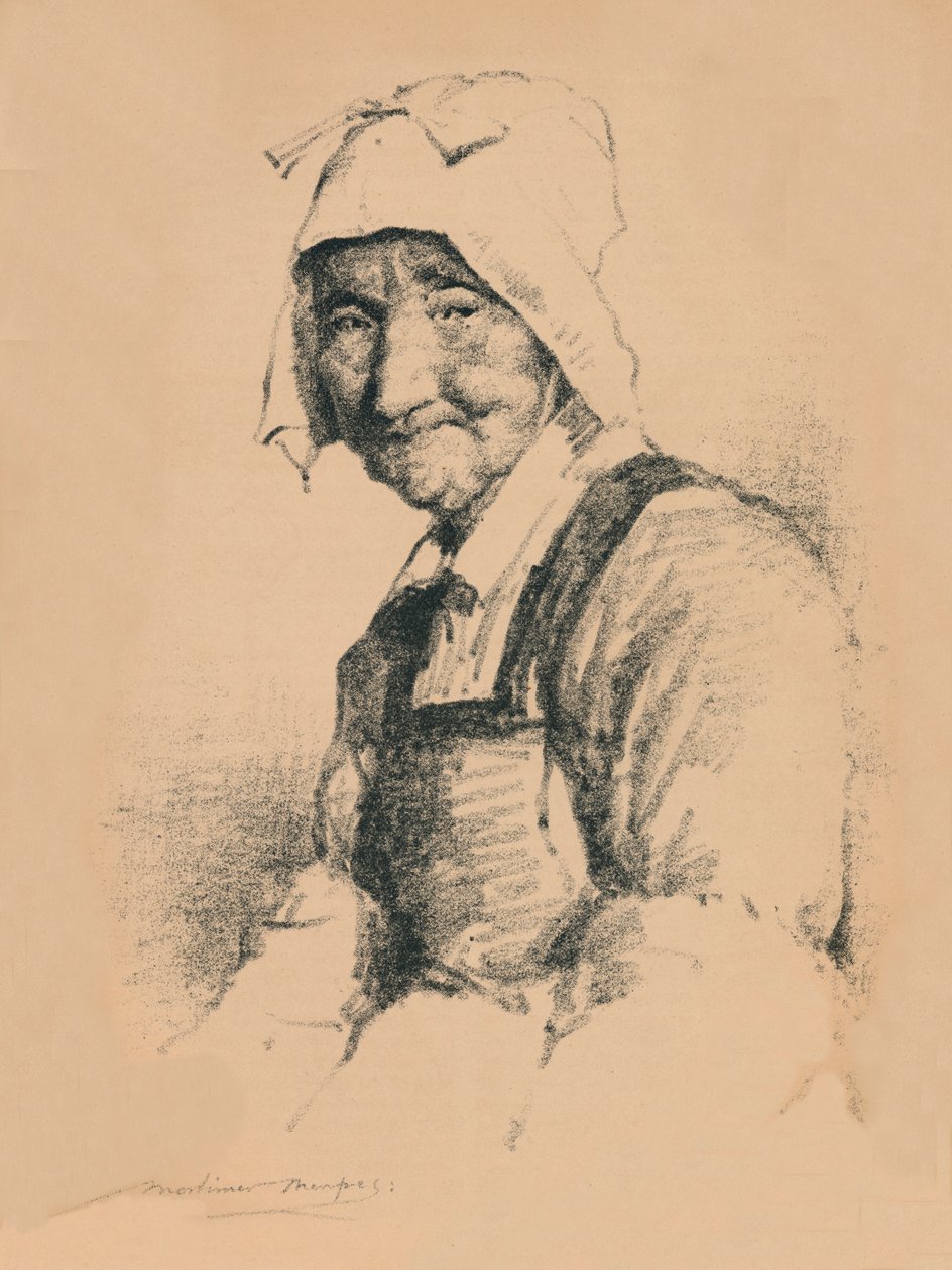 Yaşlı bir kadının portresi, c1890, 1894 by Mortimer L Menpes