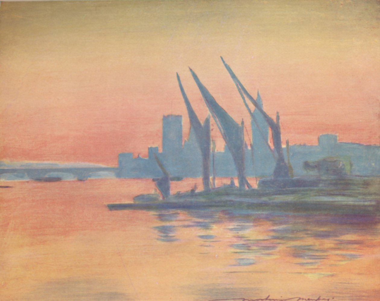 "Westminster", 1903 by Mortimer L Menpes