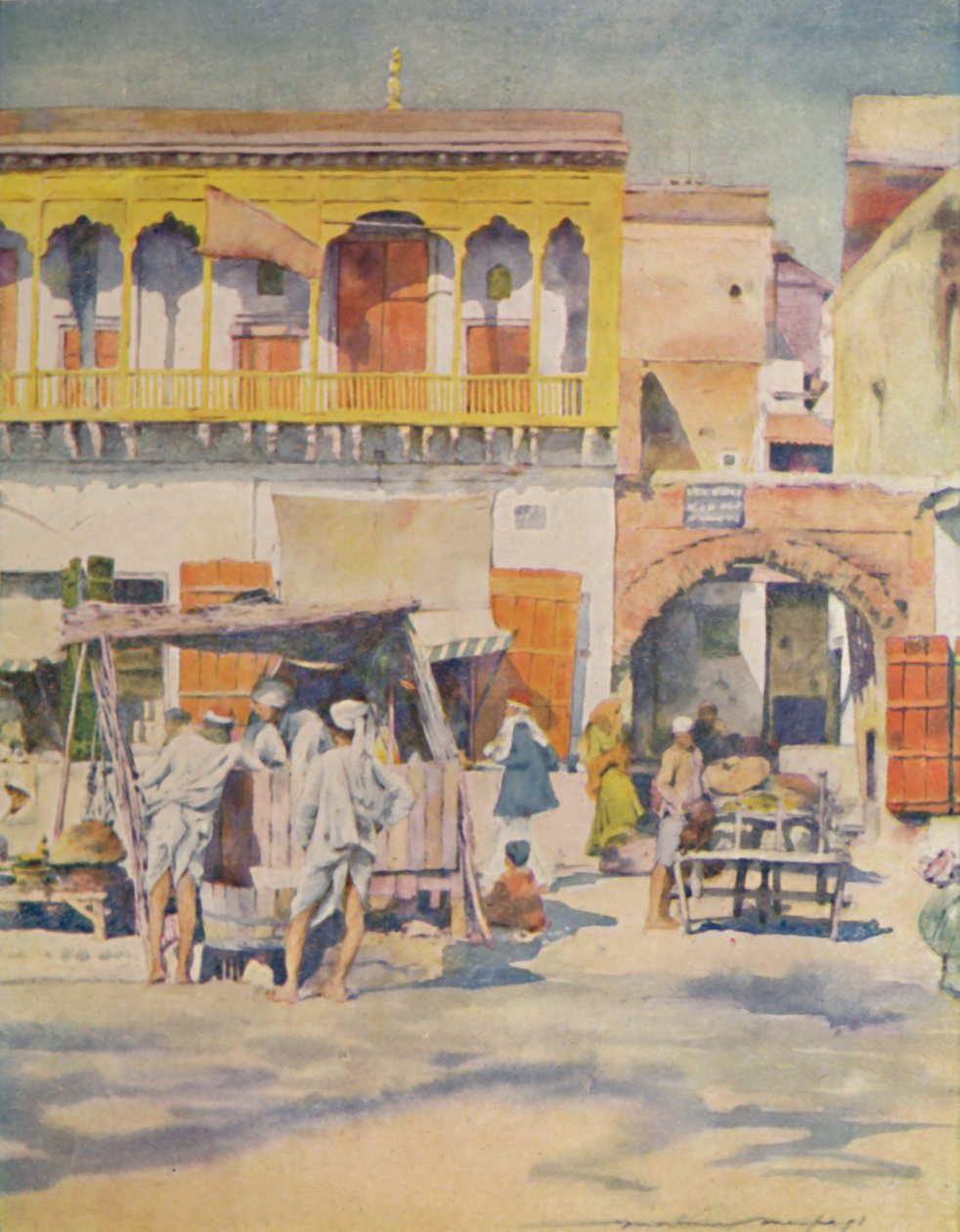Bir Çarşı, Delhi, 1905 by Mortimer Ludington Menpes