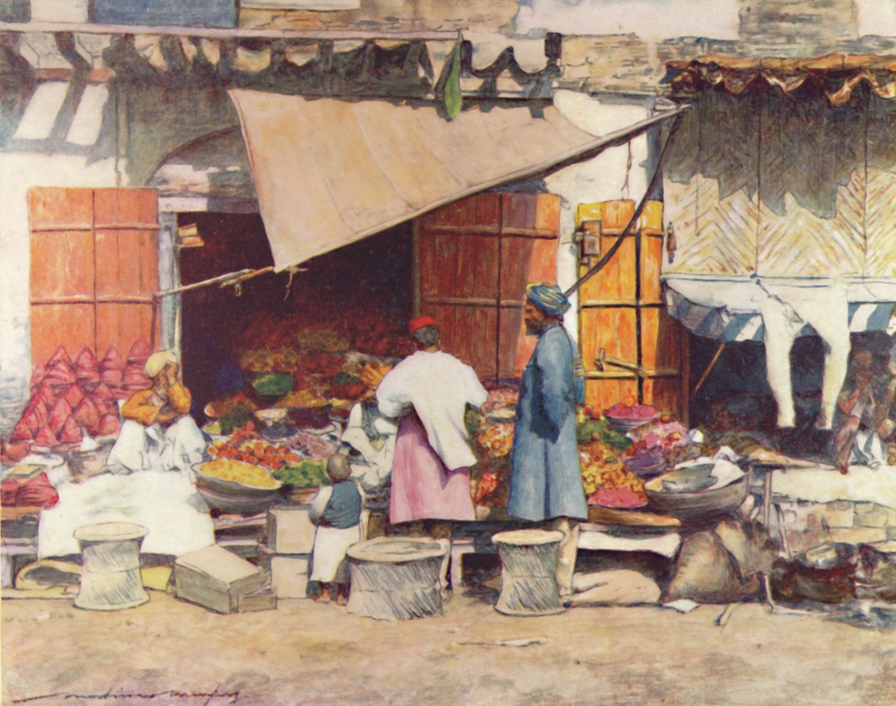 Bir Meyve Tezgahı, 1905 by Mortimer Ludington Menpes