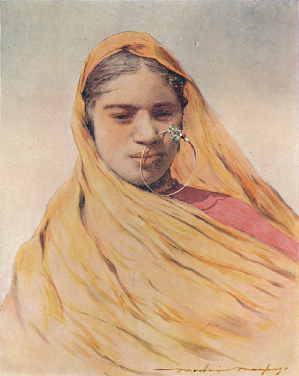 Yerli Bir Gelin, 1905 by Mortimer Ludington Menpes