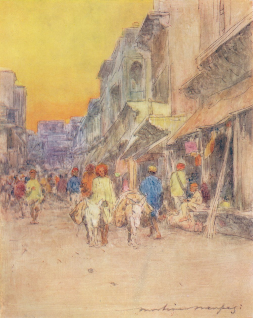Sessiz Bir Sokak, 1905 by Mortimer Ludington Menpes