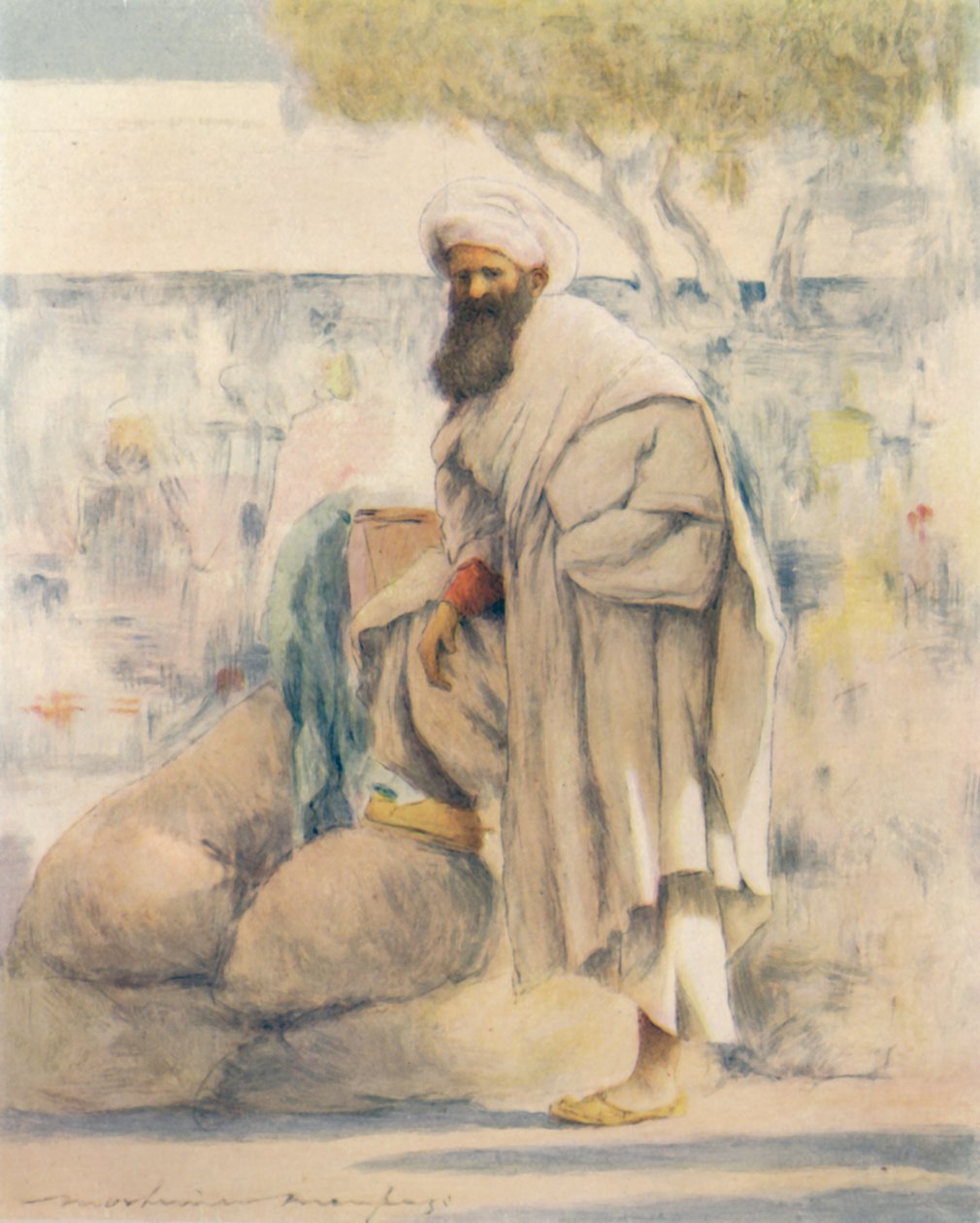 Gezici Bir Tahıl Tüccarı, 1905 by Mortimer Ludington Menpes