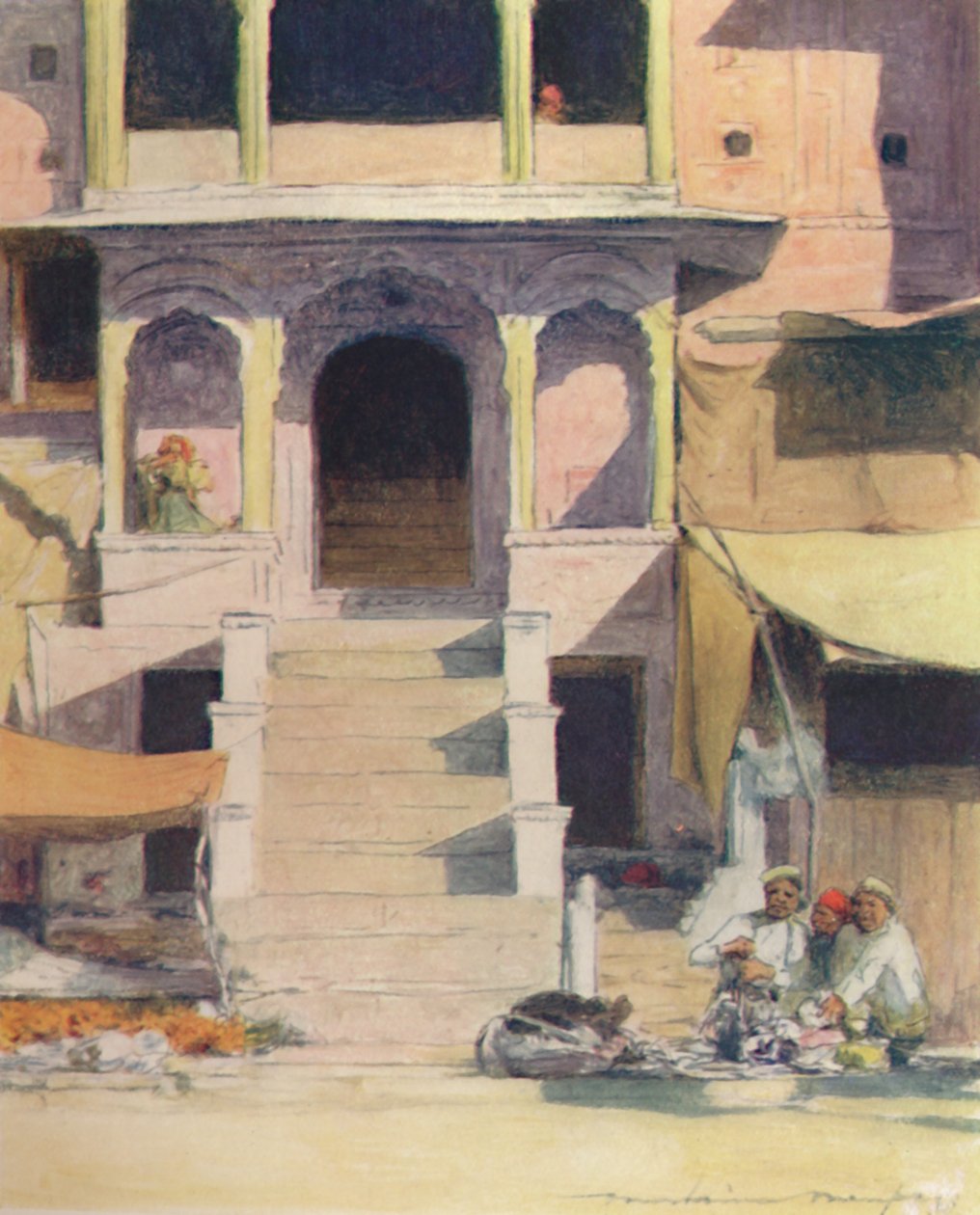 Bir Sarayın Merdivenlerinde, 1905 by Mortimer Ludington Menpes