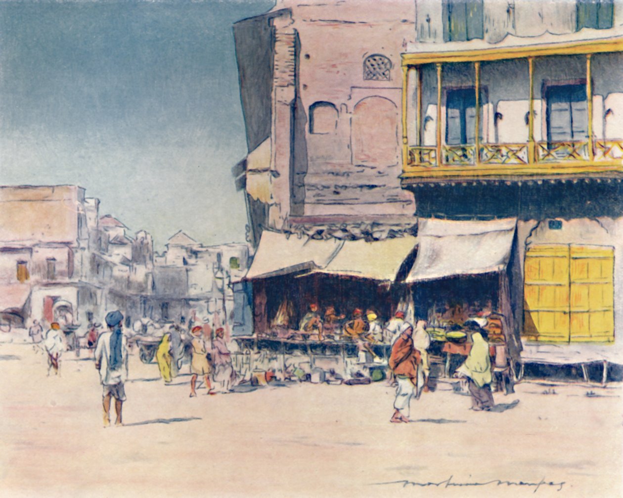 Tahıl satıcıları, 1905 by Mortimer Ludington Menpes