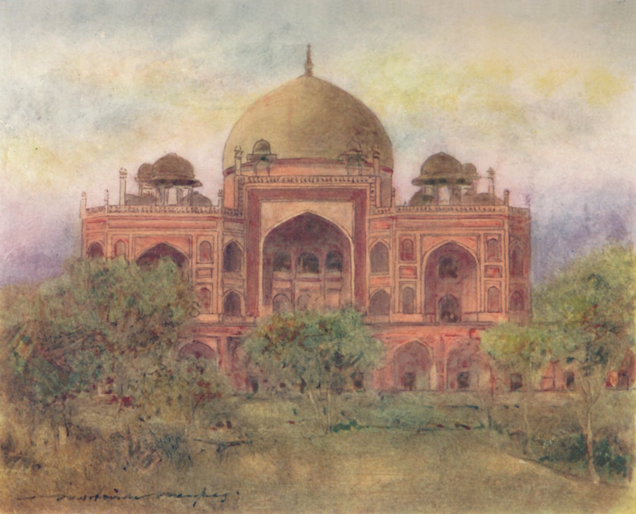 Hümayun Türbesi, 1905 by Mortimer Ludington Menpes